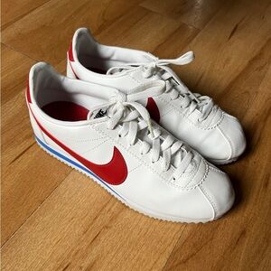 Nike Cortez White and Red Sneakers